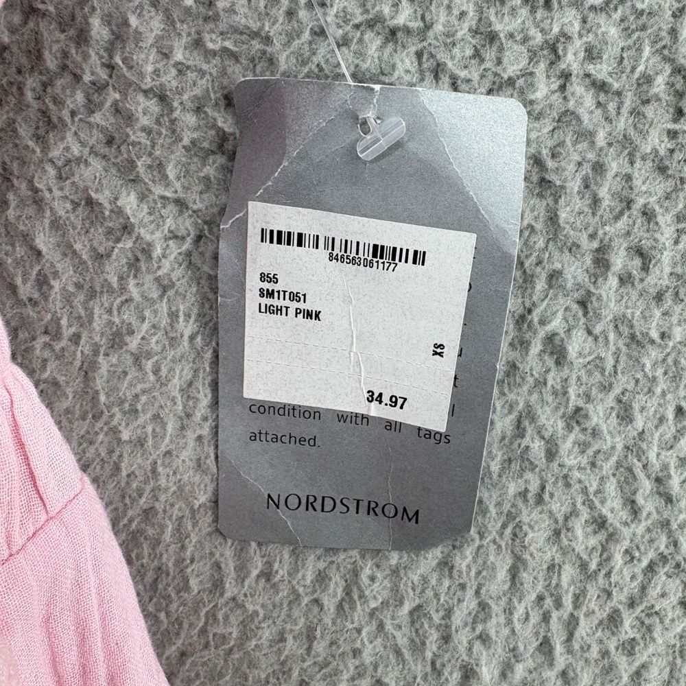 Maisie Light Pink Cotton Tiered Midi Dress | Size XS - Picture 11 of 14